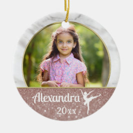 Adorno De Cerámica Ballet Chicas Elegantes danza Purpurina Rosa