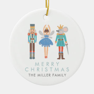 Adorno De Cerámica Ballet de Cascanueces Minimal Moderno
