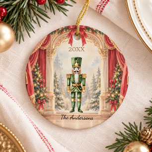 Adorno De Cerámica Ballet de Cascanueces Teatro Navidad