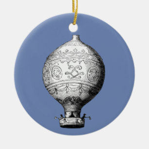 Adorno De Cerámica Balón de aire caliente de Montgolfier Vintage