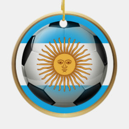 Adorno De Cerámica Balón de fútbol de Argentina