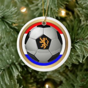 Adorno De Cerámica Balón de Fútbol Deportes Holanda