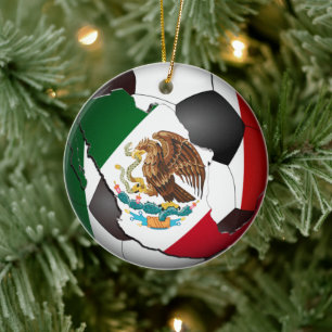 Adorno De Cerámica Balón de Fútbol Deportes México