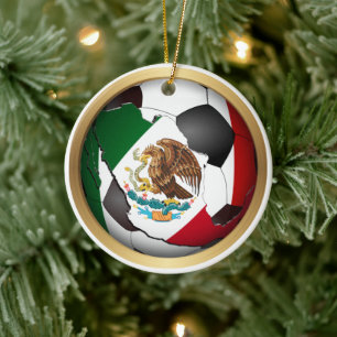 Adorno De Cerámica Balón de Fútbol Deportes México