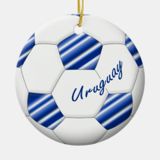 Adorno De Cerámica Balón de FÚTBOL URUGUAY equipo nacional 2014