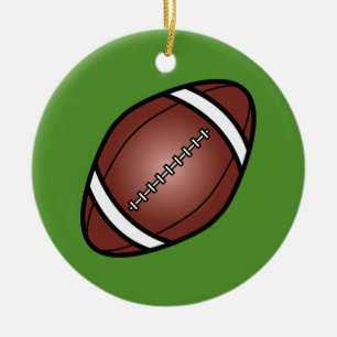 Adorno De Cerámica Balón de Rugby Fútbol