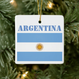 Adorno De Cerámica Baloncestistas de la bandera argentina