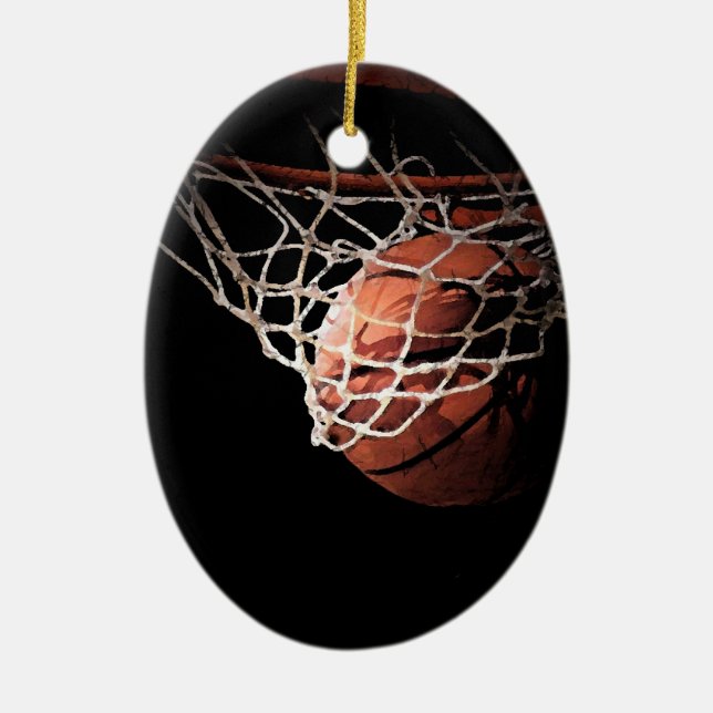 Adorno De Cerámica Baloncesto (Frente)
