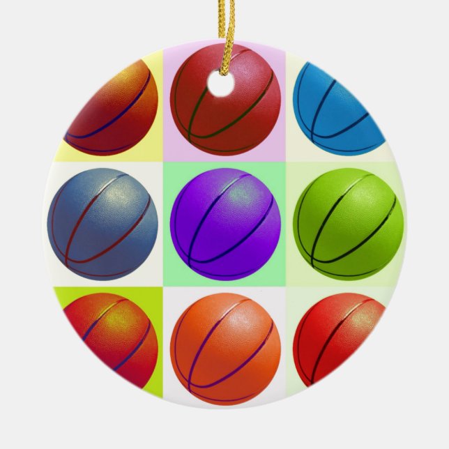 Adorno De Cerámica Baloncesto (Frente)