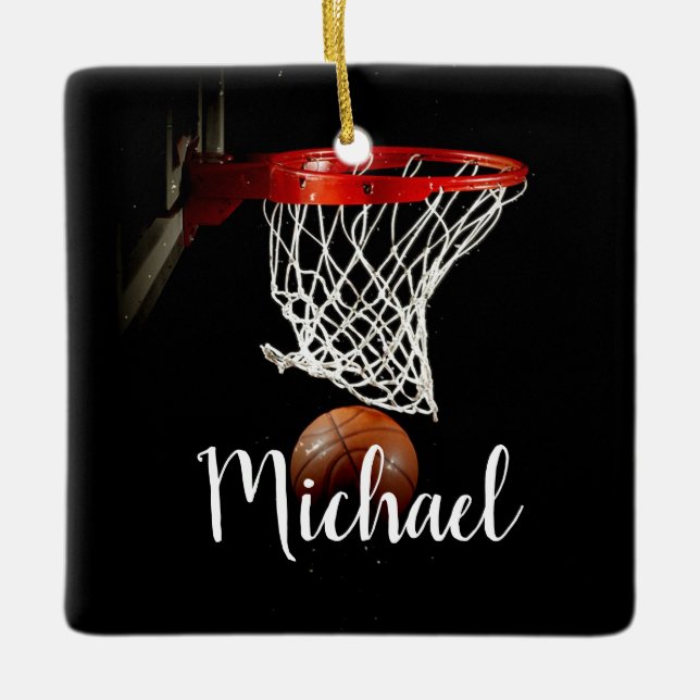Adorno De Cerámica Baloncesto (Anverso)