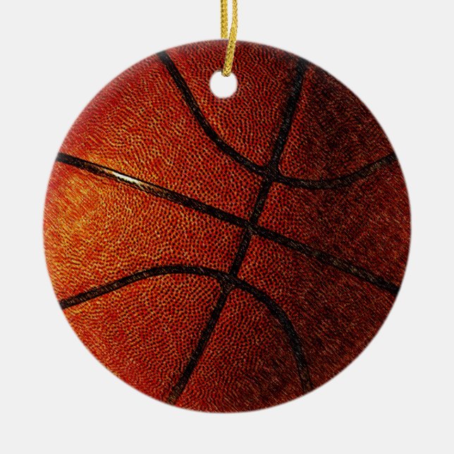 Adorno De Cerámica Baloncesto (Frente)