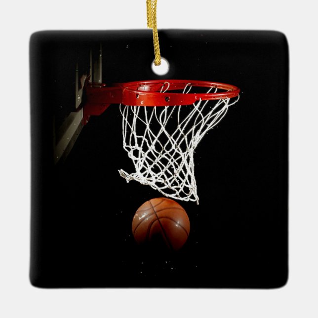 Adorno De Cerámica Baloncesto (Anverso)