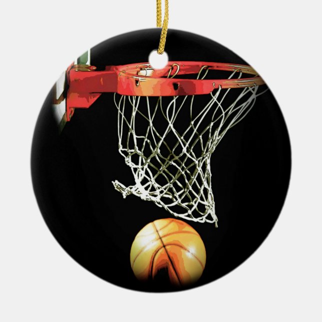 Adorno De Cerámica Baloncesto (Frente)