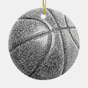 Adorno De Cerámica Baloncesto con efecto lápiz