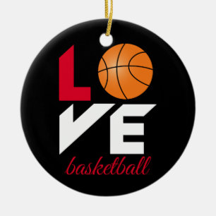 Adorno De Cerámica Baloncesto de amor