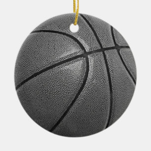Adorno De Cerámica Baloncesto de escala de grises