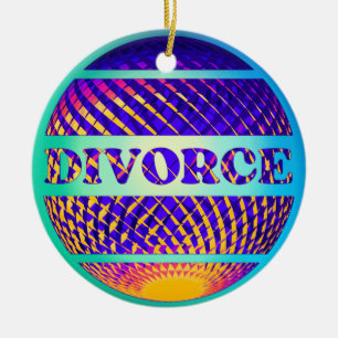 Adorno De Cerámica Baloncesto del divorcio colorido
