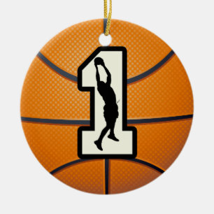 Adorno De Cerámica Baloncesto del número 1
