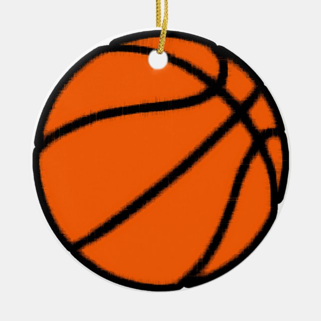 Adorno De Cerámica baloncesto (pelota) (Frente)