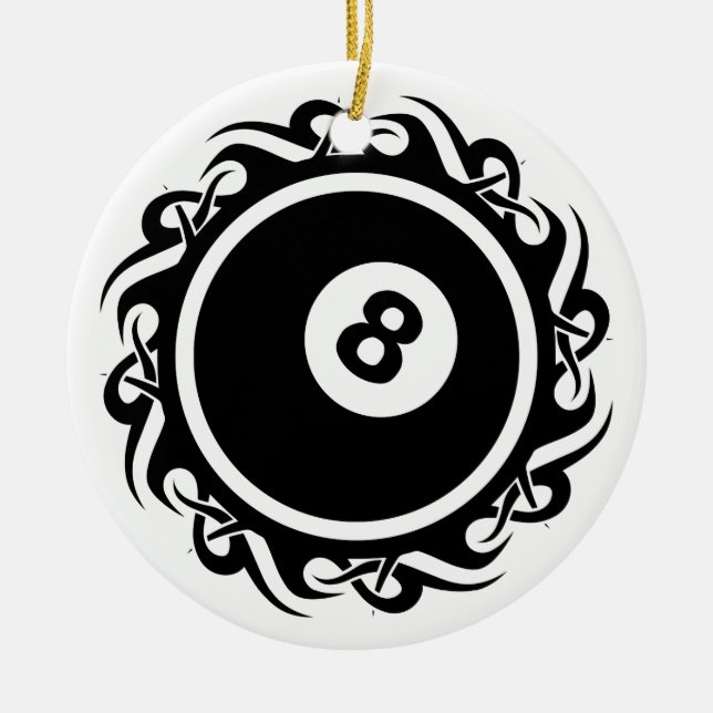 Adorno De Cerámica baloncesto tribal (Frente)