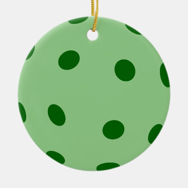Adorno De Cerámica Baloncesto verde (Frente)