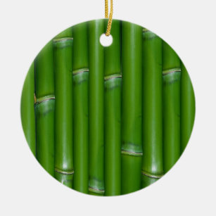 Adorno De Cerámica Bambú verde