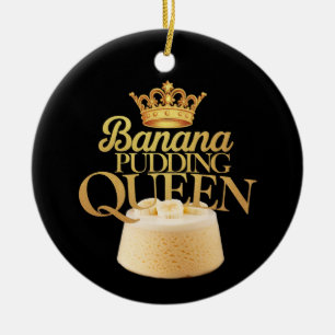 Adorno De Cerámica Banana Pudding Queen Ultimate diseño para postre