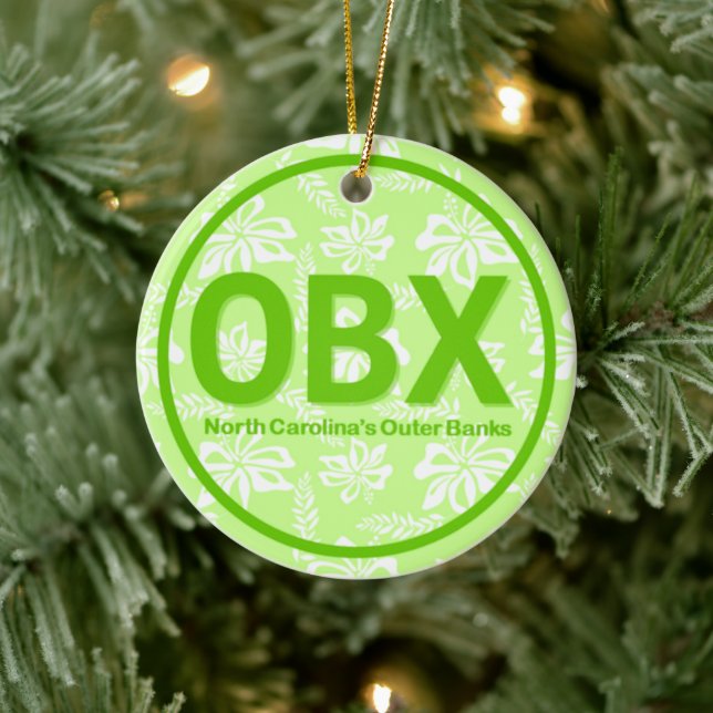 Adorno De Cerámica Bancos externos OBX personalizados North Carolina  (Árbol)
