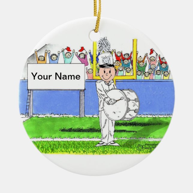 Adorno De Cerámica Banda, bombo - varón (Frente)