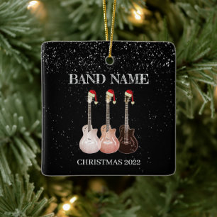 Adorno De Cerámica Banda de Guitars eléctricos personalizada