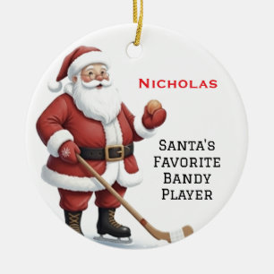 Adorno De Cerámica Banda de reproducción de Santa Cuta personalizada