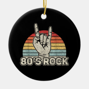 Adorno De Cerámica Banda de Rock Retro Vintage de los 80