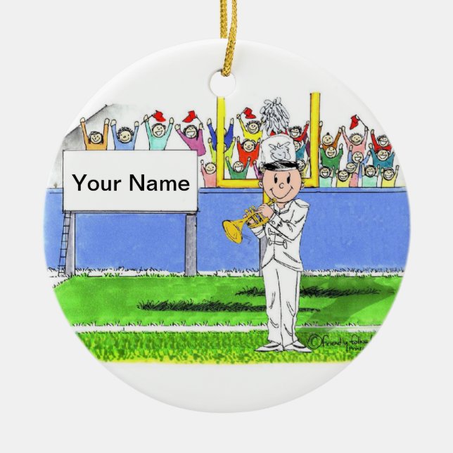 Adorno De Cerámica Banda, trompeta - varón (Frente)