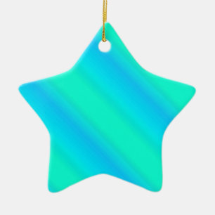 Adorno De Cerámica Bandas de Aurora: azul, agua, turquesa