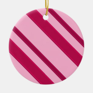 Adorno De Cerámica Bandas de cinta de terciopelo, fucsia y rosa pálid