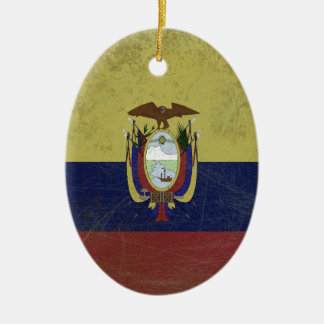 Adorno De Cerámica Bandeira do equador