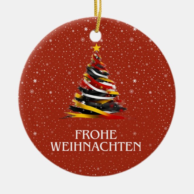 ADORNO DE CERÁMICA BANDERA ALEMANA INSPIRADA (Frente)