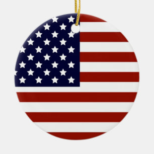 Adorno De Cerámica Bandera americana