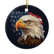 Bandera americana águila calva