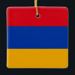 Adorno De Cerámica Bandera armenia<br><div class="desc">Productos de bandera mundial de personalizable - Por favor,  no dude en añadir su propio texto.</div>