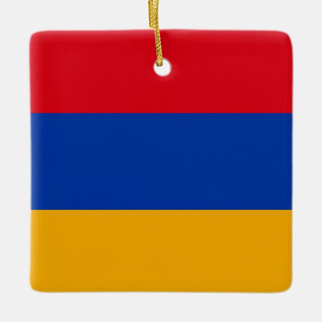 Adorno De Cerámica Bandera armenia (Anverso)