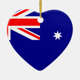 Adorno De Cerámica Bandera Australia. Símbolo australiano