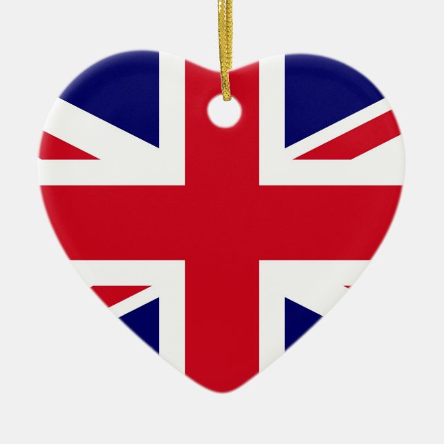 Adorno De Cerámica Bandera británica (Frente)