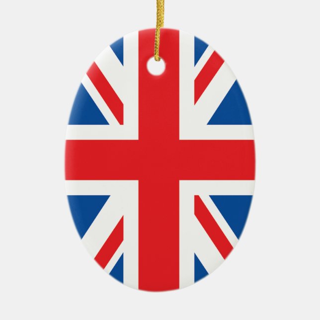 Adorno De Cerámica Bandera británica (Frente)