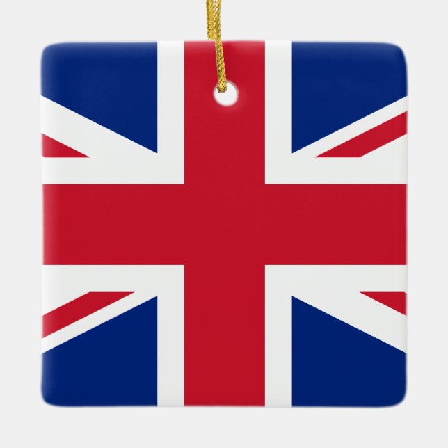 Adorno De Cerámica Bandera británica (Anverso)
