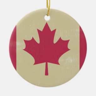 Adorno De Cerámica bandera canadiana