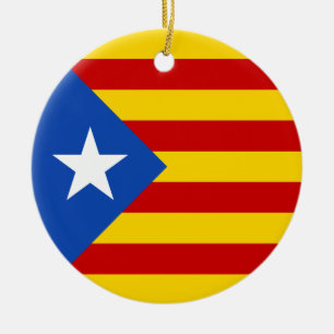 Adorno De Cerámica Bandera catalana de la independencia de
