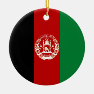 Adorno De Cerámica Bandera de Afganistán