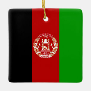 Adorno De Cerámica Bandera de Afganistán