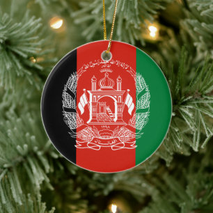 Adorno De Cerámica Bandera de Afganistán - adopción en 2013